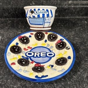 Vintage Oreo Plate and Ice Cream Bowl
